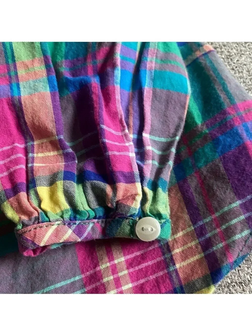 Ralph Lauren Multicolor Plaid Button Down Shirt 12 Months